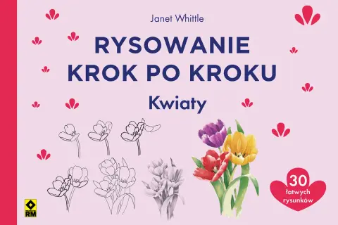 Jak narysować kwiaty w wazonie krok po kroku: ilustracje z poradnika Janet Whittle.